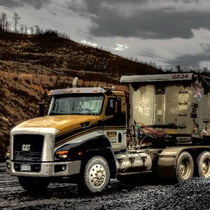 Caterpilar Trucks Hidden Tires